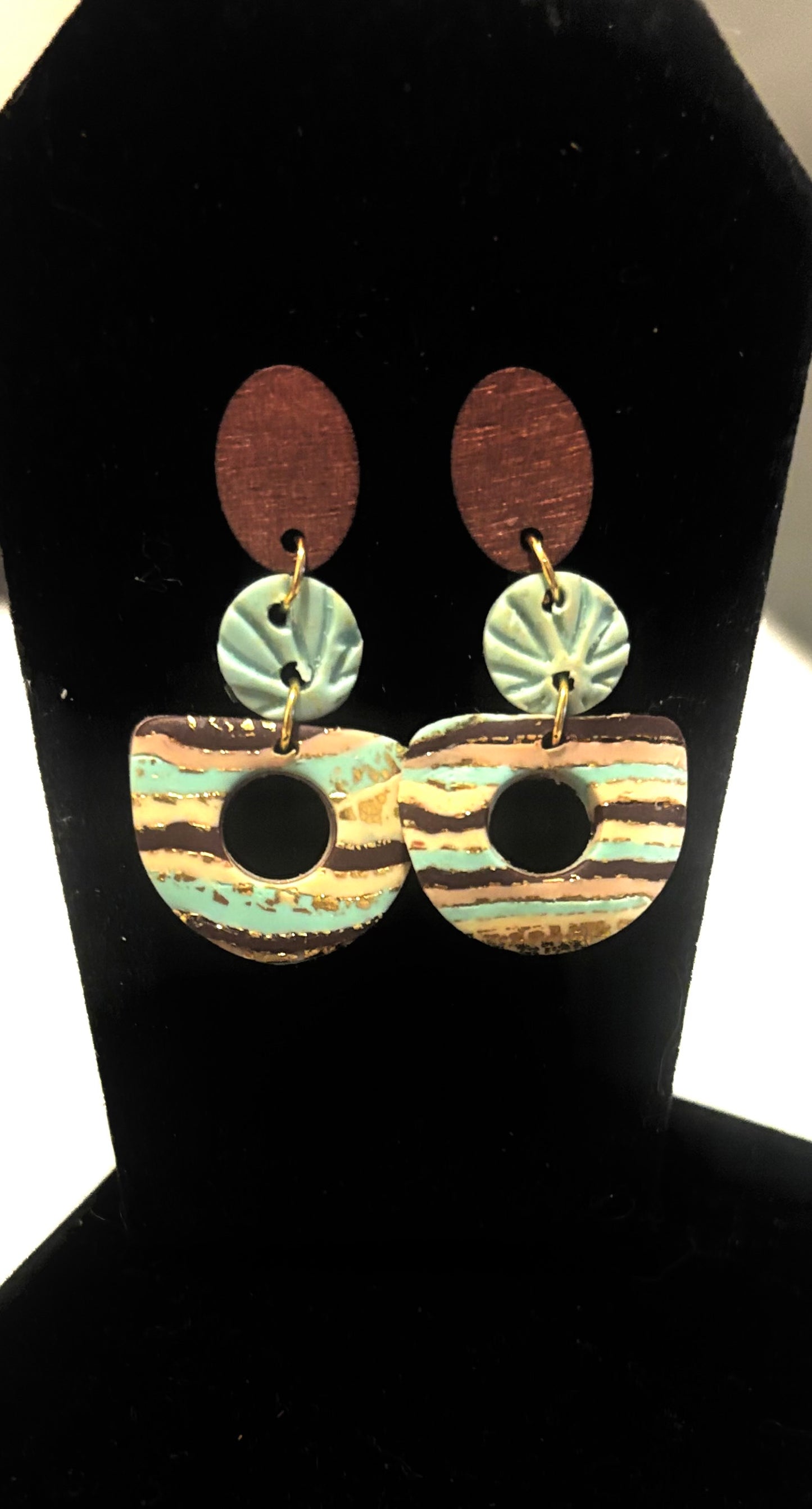 Wood posts with southwestern style dangles